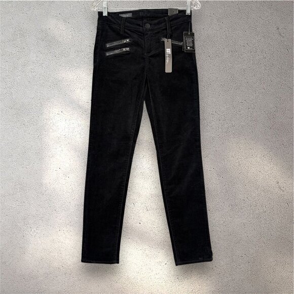 Kut from the Kloth Denim - KUT From The Kloth Stevie Straight Leg Pants Women’s 0 Black Corduroy Y2k Preppy